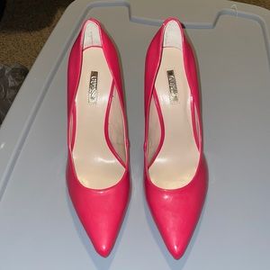 Super clean lipstick pink heels